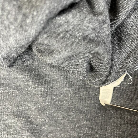 Eileen Fisher Cropped Sweater Womens M Gray Cowl Neck Curved Hem Sweatshirt - Picture 3 of 8